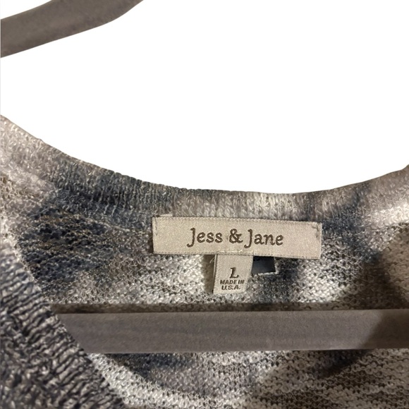 Jess & Jane Tie Dye Lightweight Long Sleeve Top Large - Picture 3 of 5